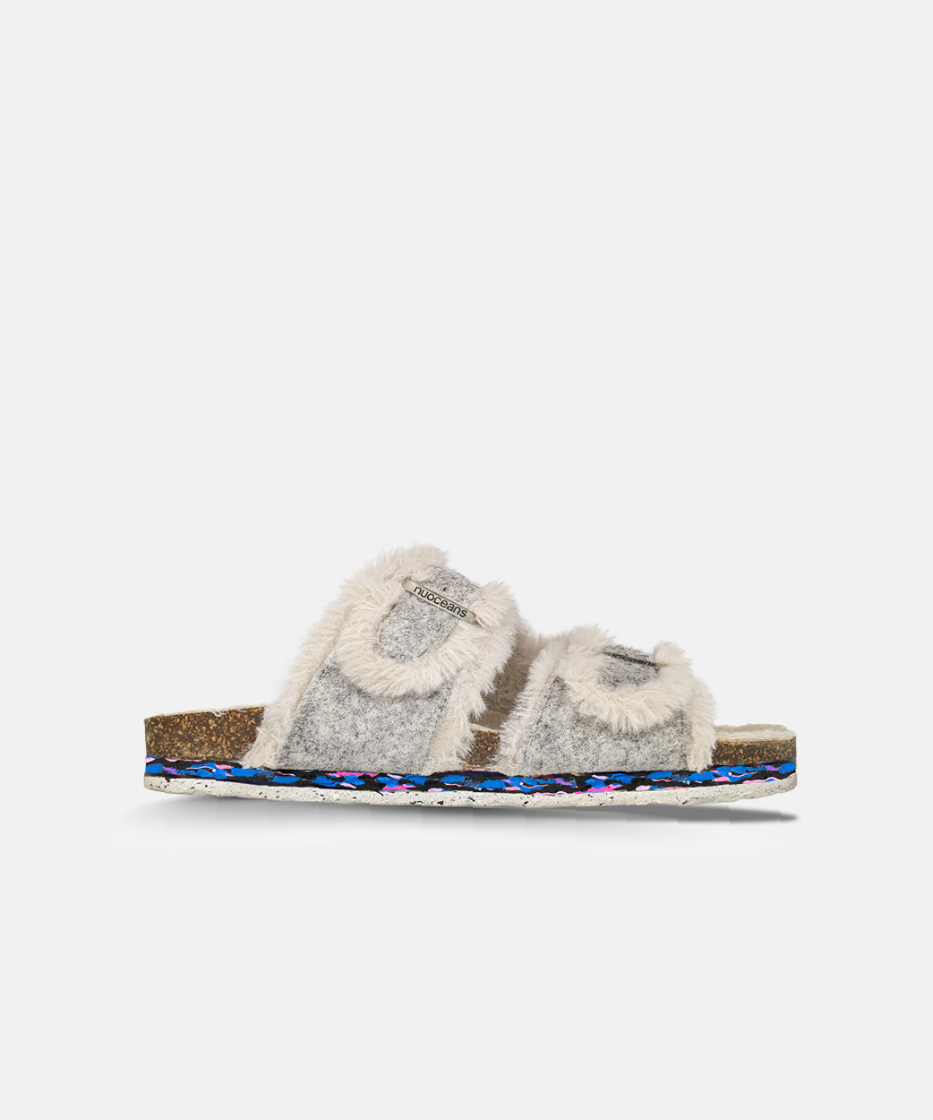FLUFF | Sandal Grey White