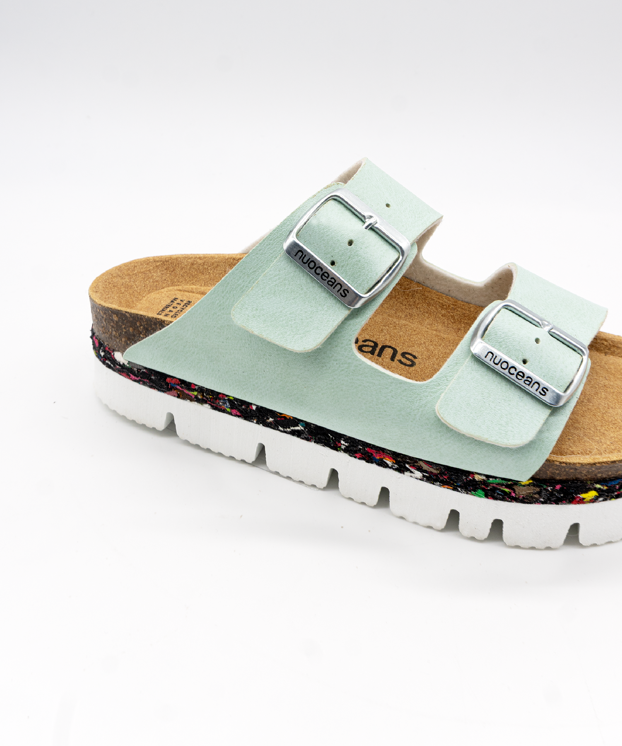 BUBBLES | Platform Sandal Aqua Blue